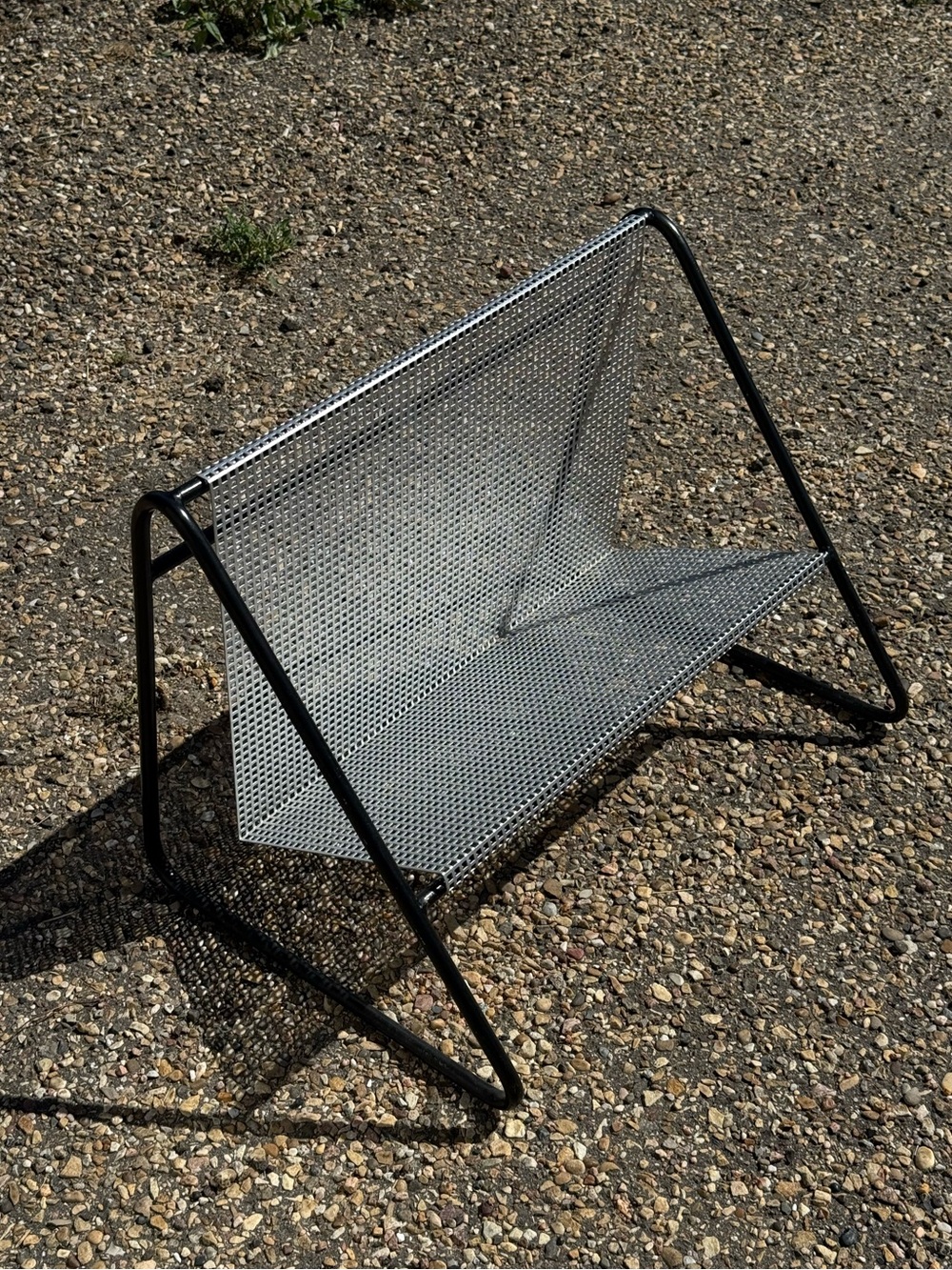 Genuine Rare Metal c1950s Vintage Book Magazine Rack by Pilastro Zwanenburg - Picture 4 of 14